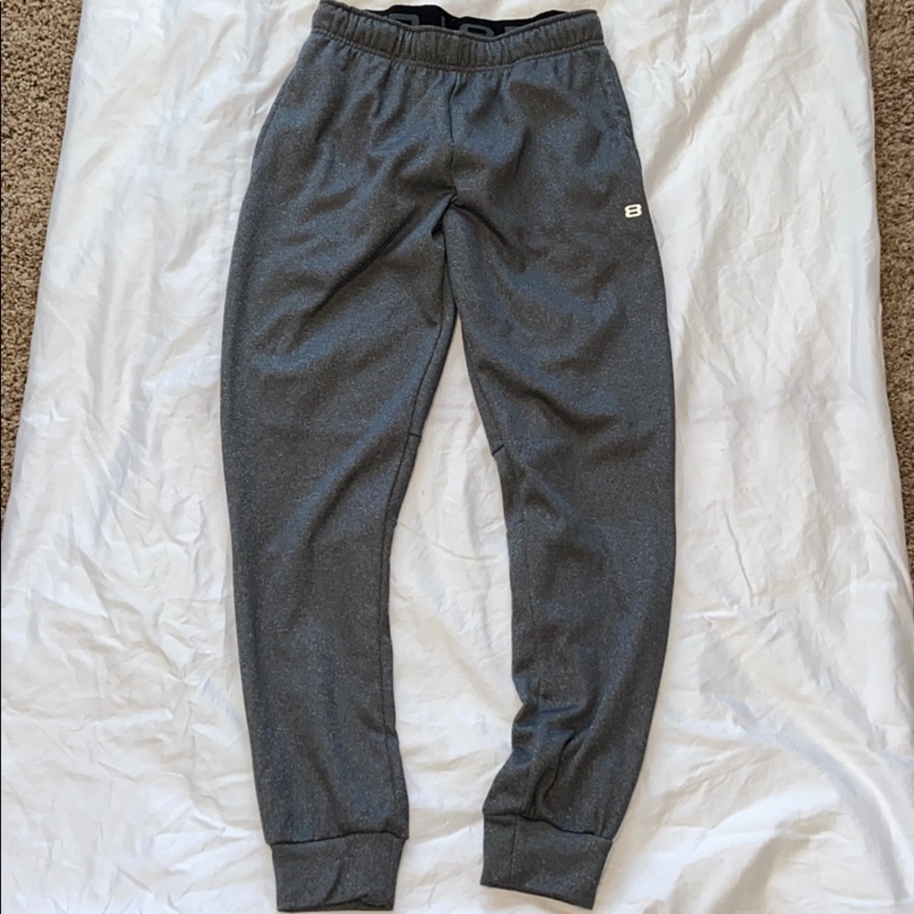 Gray thermal joggers